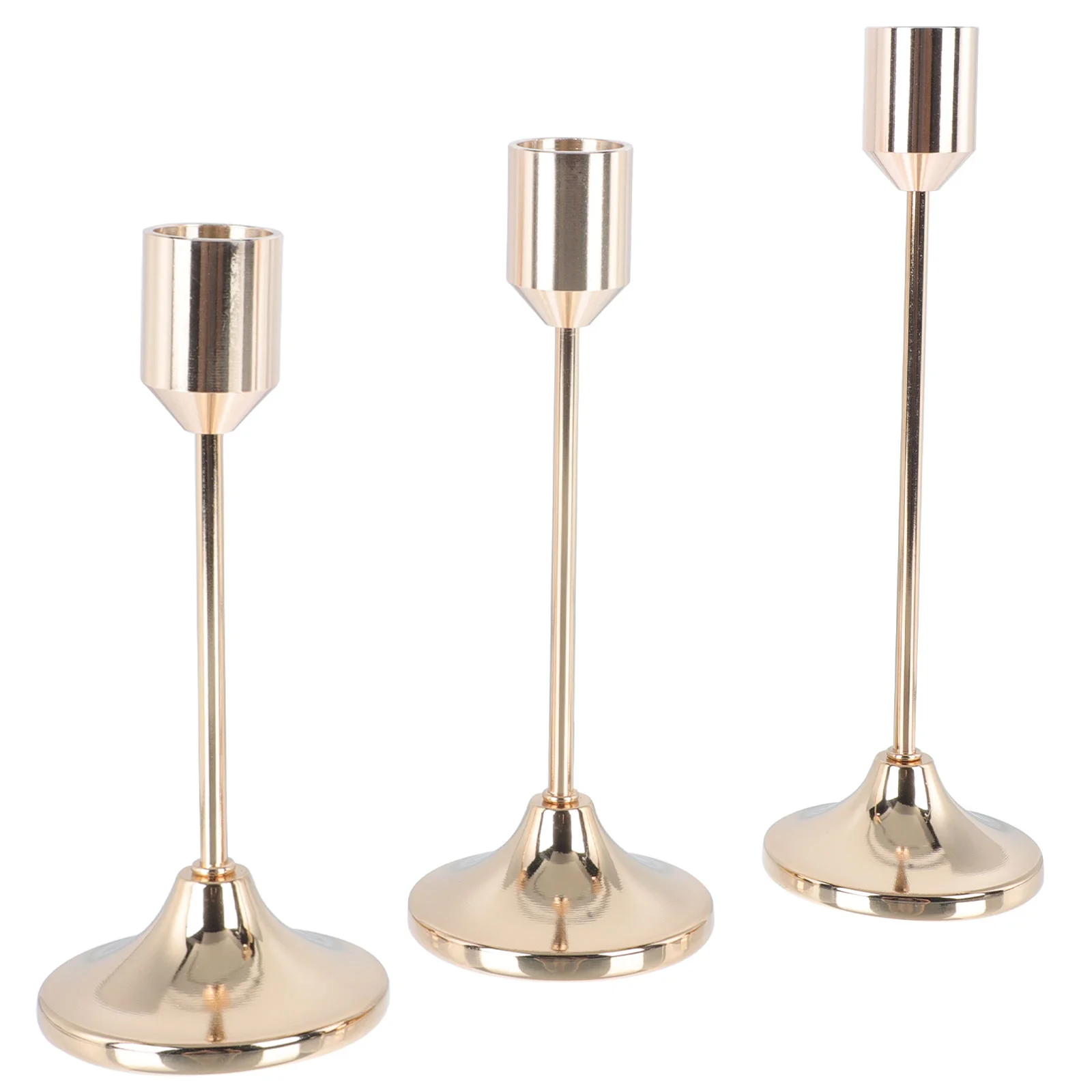 

Holder Vintage Candlestick Stand Plate Holders Iron Tray Romantic Nordic Style Baroque Decoration Pillar Stands Metal Votive