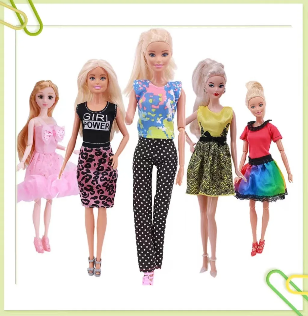 

30cm Doll Clothes 11 Inch Princess Costume Girls Diy Play House Change Up Dress Fashion Set Doll Accessories