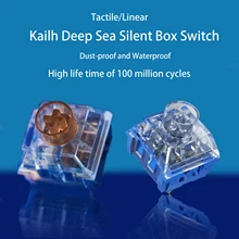 Kailh Deep Sea Silent Keyboard Switch Pro Whale Tactile 60g Lonely Island Linear 45g RGB 5pin for DIY Mechanical Keyboard SMD MX