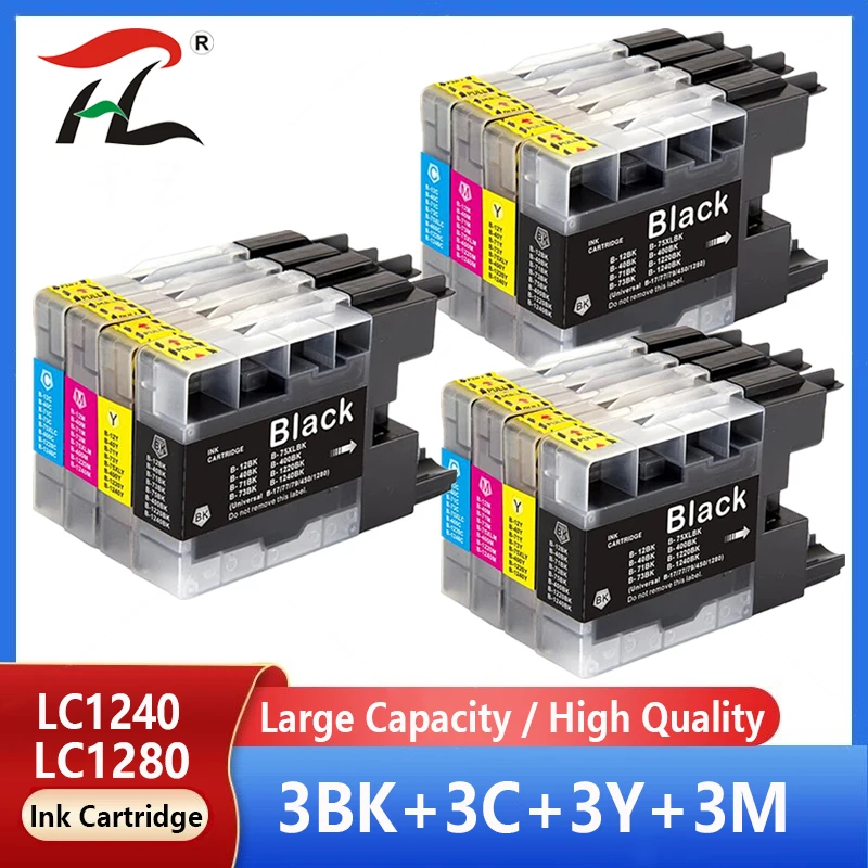 

For Brother Ink Cartridge LC1280 LC1240 LC1220 for MFC-J280W J430W J435W J5910DW J625DW J6510DW J6910DW DCP-J725DW Printer Ink