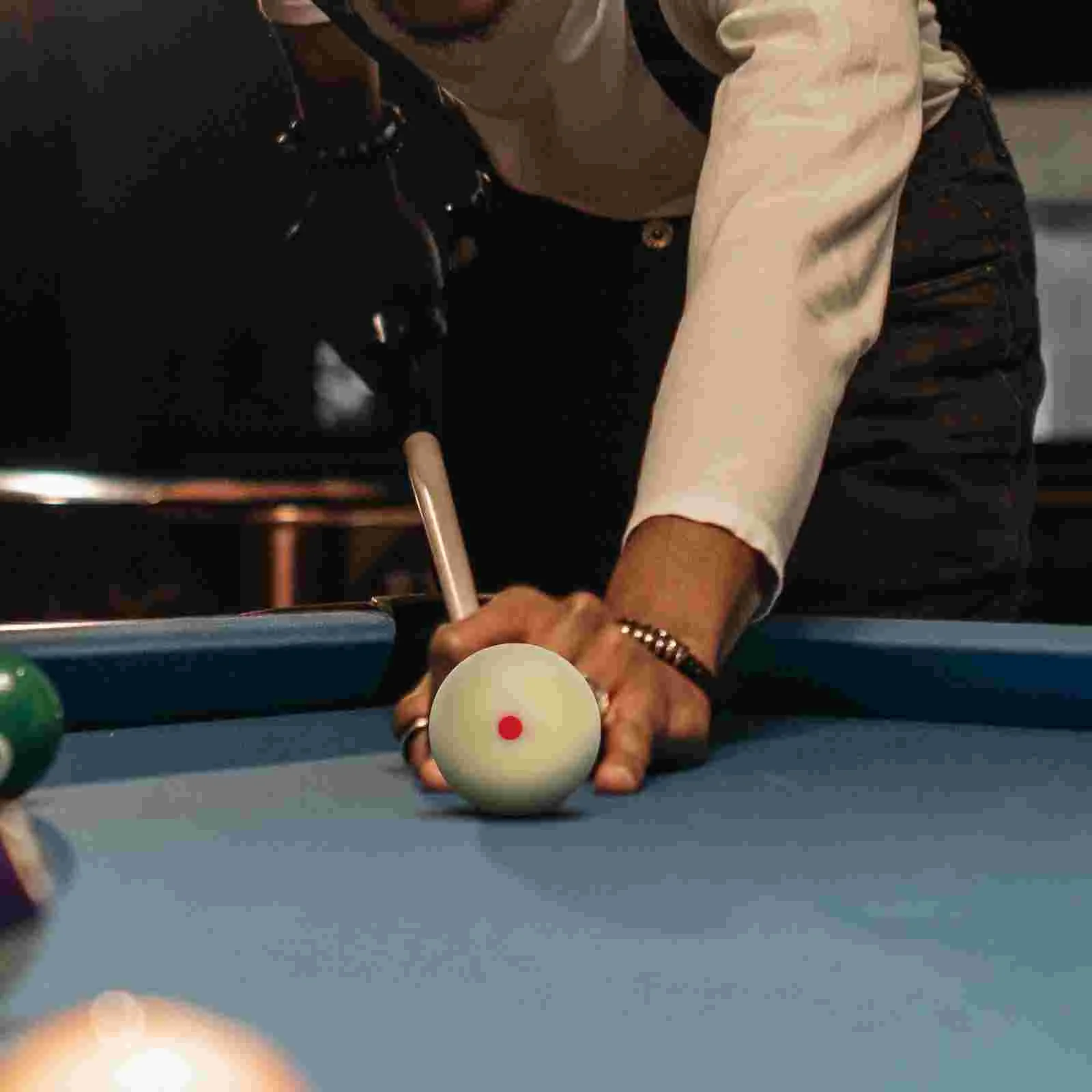 Бильярдный белый бильярдный кий с 6 точками Стандартный профессиональных