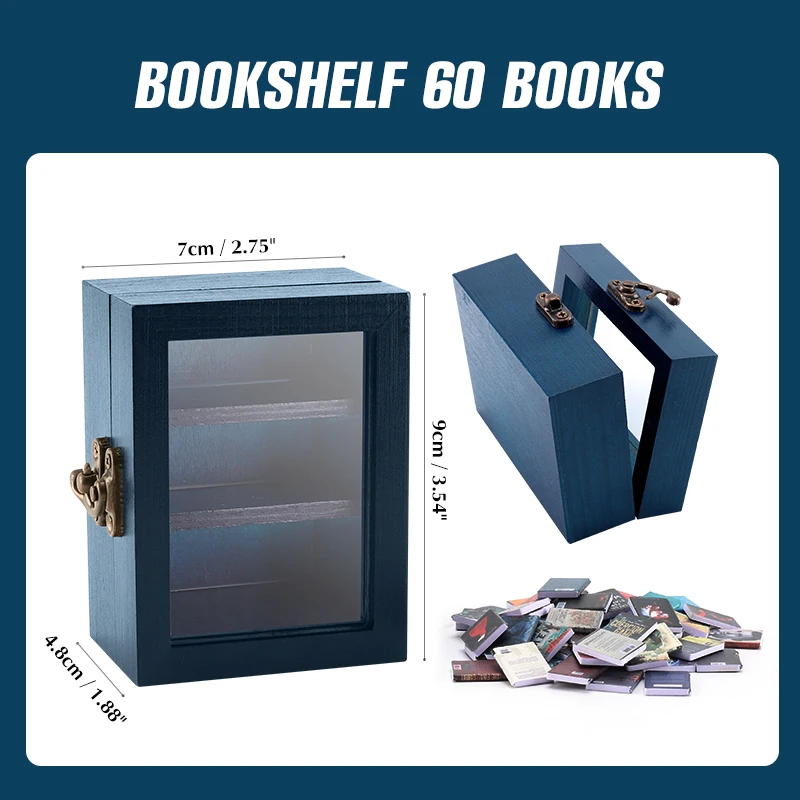 Мини-книжная полка из дерева