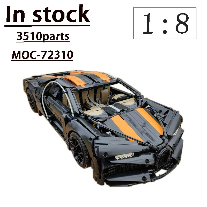 

MOC-72310 знаменитый спортивный суперкар 1:8 сборный строительный блок модель • 3510 деталей взрослые дети день рождения строительный блок игрушка подарок