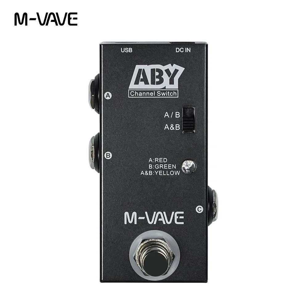 Мини-педаль Для Гитары M-VAVE С Селектором AB True Bypass Box-ABY-канальный Переключатель