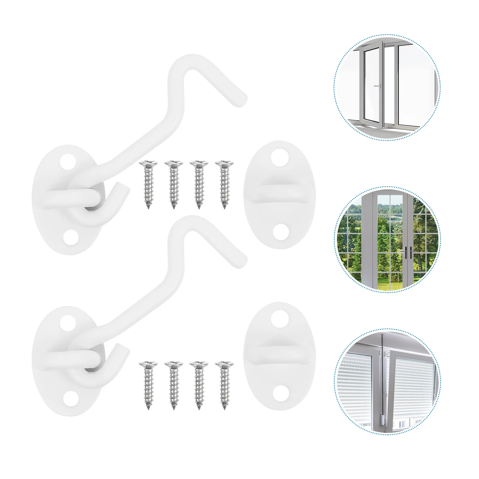 Дверной цепной замок и оконный воздушный крючок Крючки для кабины из нержавеющей