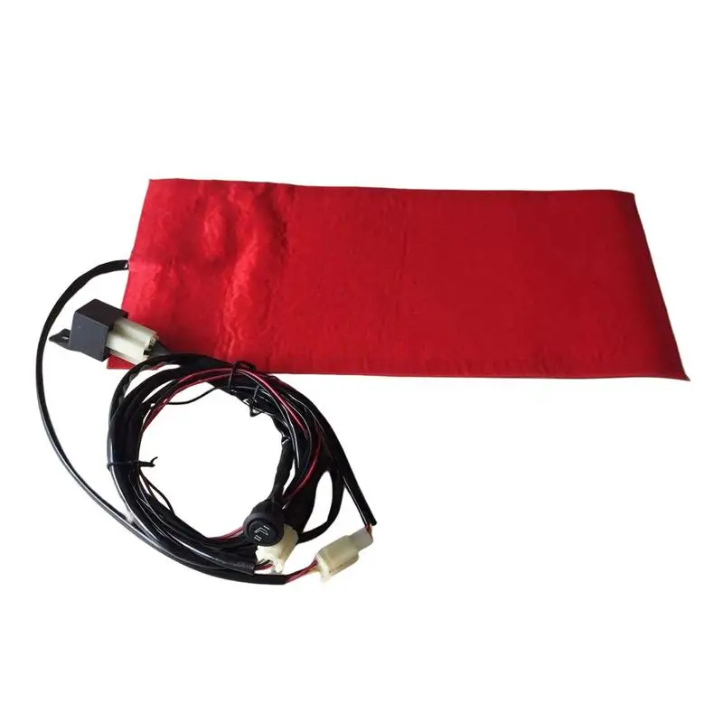 

Heated Seat Kit Carbon Fiber Seat Heater 12V Heating Cushion Hot Pad Motorcycles Supplies Waterproof