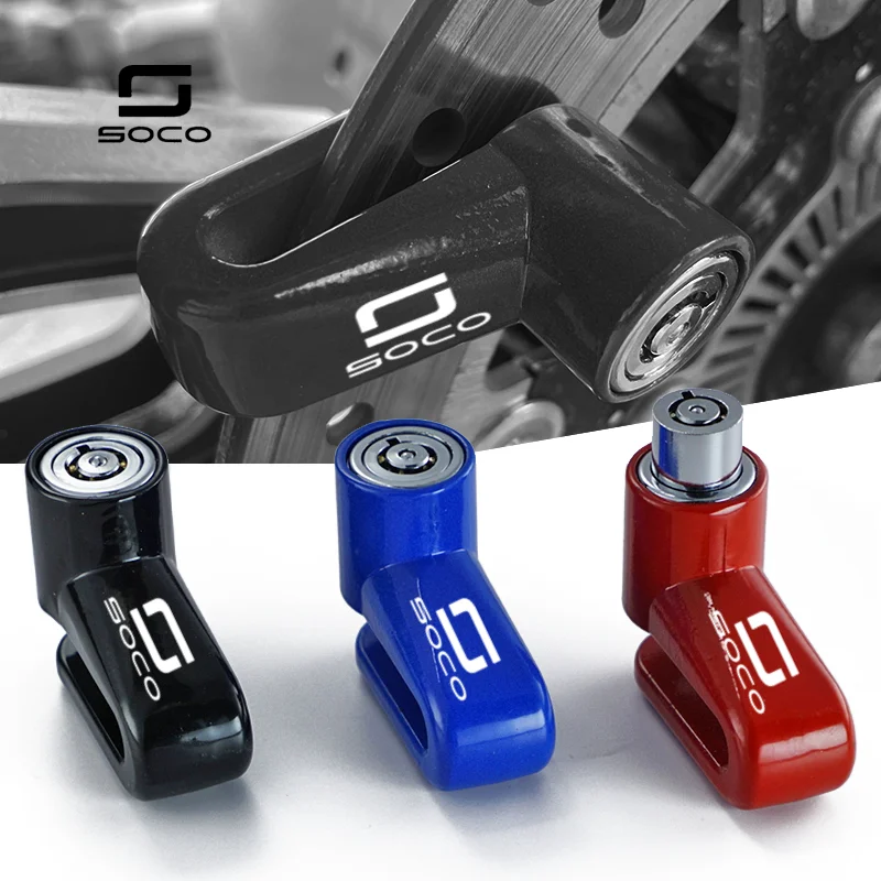 

For Super Soco CPx CUmini CUx TC 50 TC Max Wanderer TCMax 2019-2022 Motor Lock Security Anti-theft Protection Disc Brake Lock