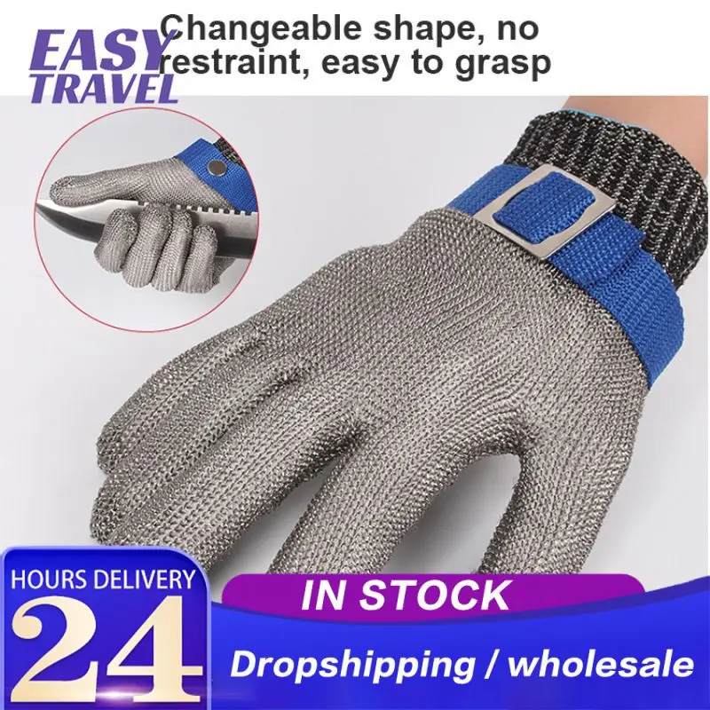 

Anti-cut Outdoor Angeln Handschuhe Messer Cut Beständig Schutz Touch Screen Anti-Slip Ultra-dünnen Stahl Draht Mesh Handschuhe