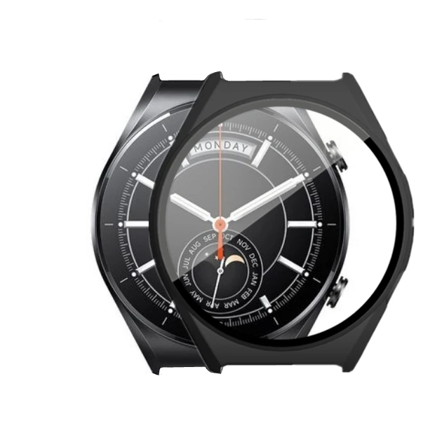 Фото Чехол с покрытием для часов Xiaomi Watch S1, защита экрана из закаленного стекла, защитный чехол для смарт-часов Xiaomi Mi Watch S1 №2