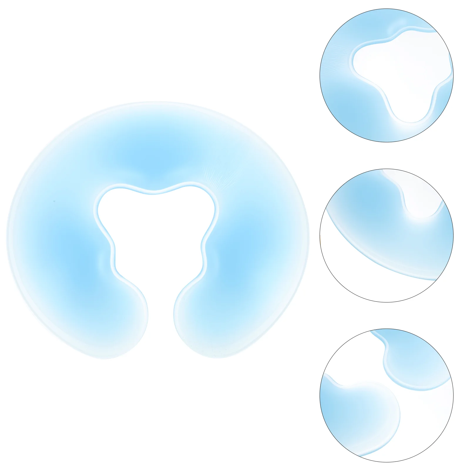 

Silicone Pillow Cushion: Blue Relax Pillow Headrest Spa Skin Care Overlay Relax Weigh Cushion Pad Salon Care Cushion