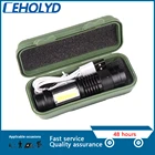 Наружный фонарь Ceholyd 100,00 люмен, XP-G Q5 COB, светодиодный фонарь с внутренней батареей, USB, светодиодный тактический фонарь с зумом