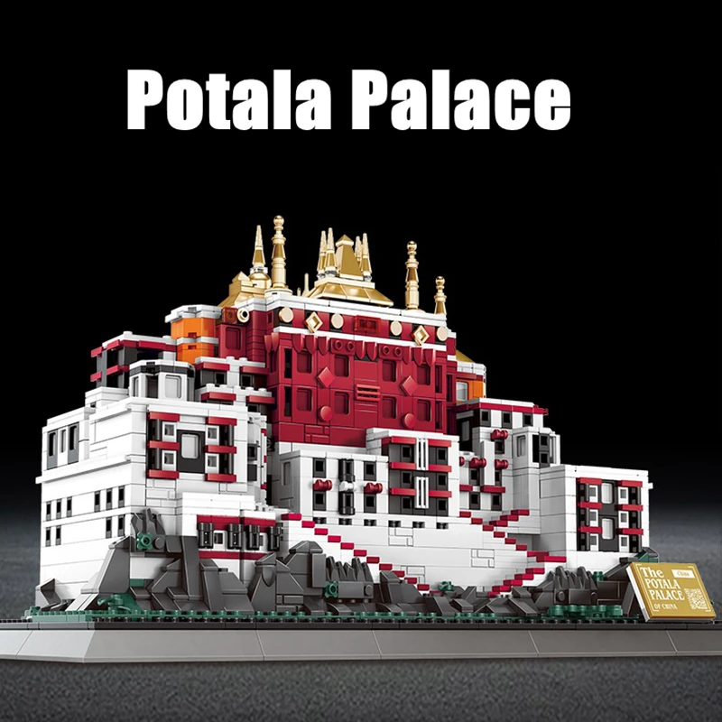 

Wange 6217 Small Particle Bricks Assembly Model Of Scenic Spots In Potala Palace, Tibet Building Blocks Toys Gifts For Adult