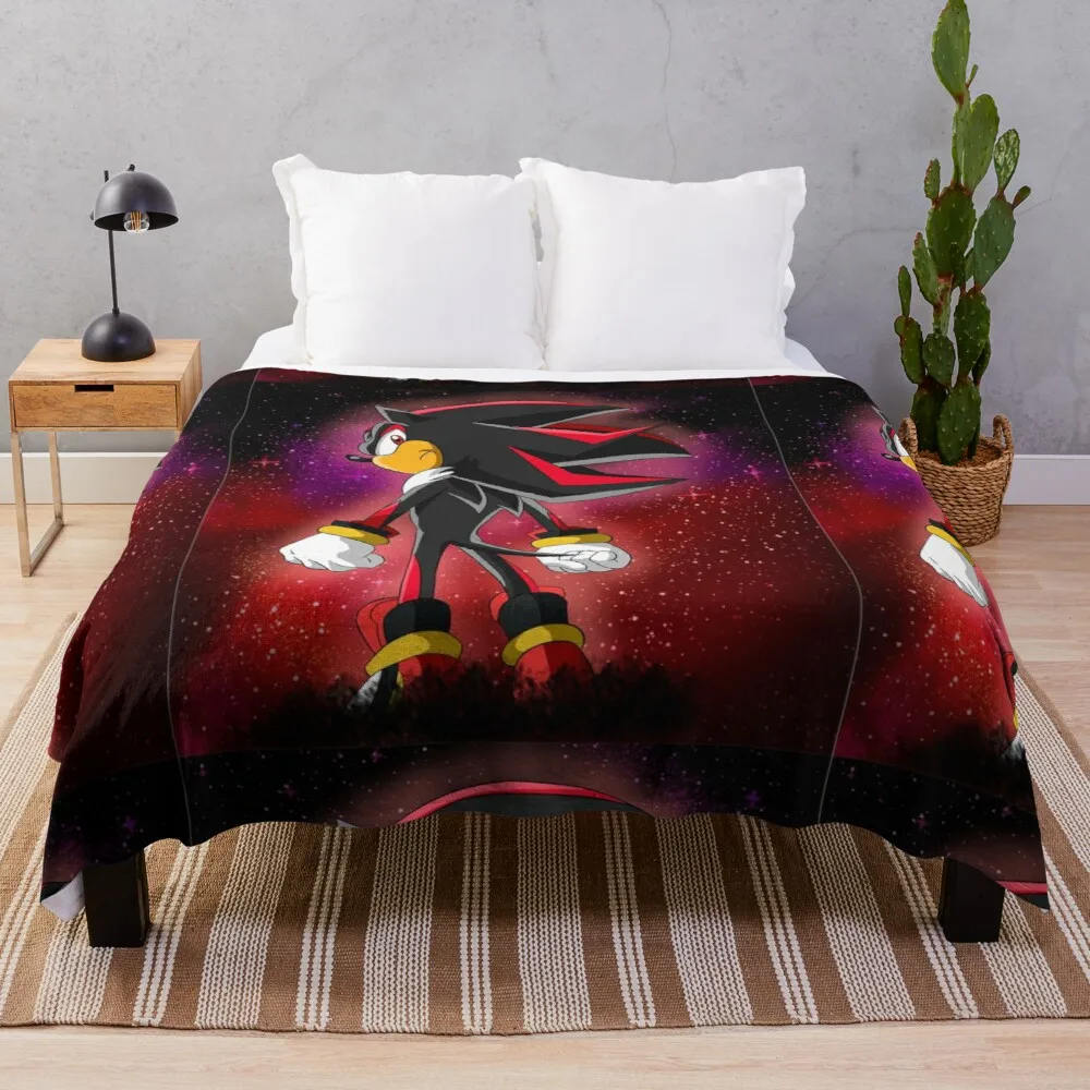 

Shadow the hedgehog 1 lance cobertor cobertores de pelúcia macio xadrez rei flanela cobertor lance tapete