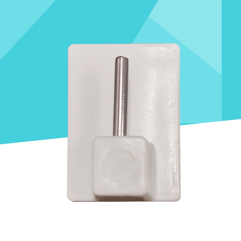 

50 Pcs Self Adhesive Hook Heavy Duty Wall Hooks Sticky Wall Hanger (White)