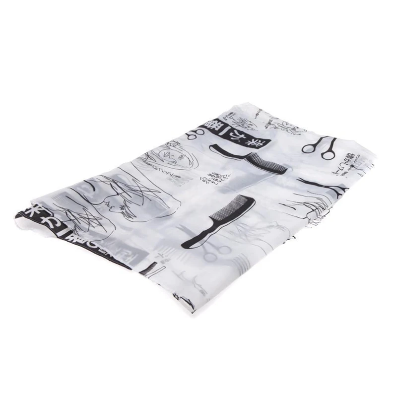 

5X Adult Salon Barber Gown Cape Hairdressing Hairdresser Hair Cutting Cloth Black