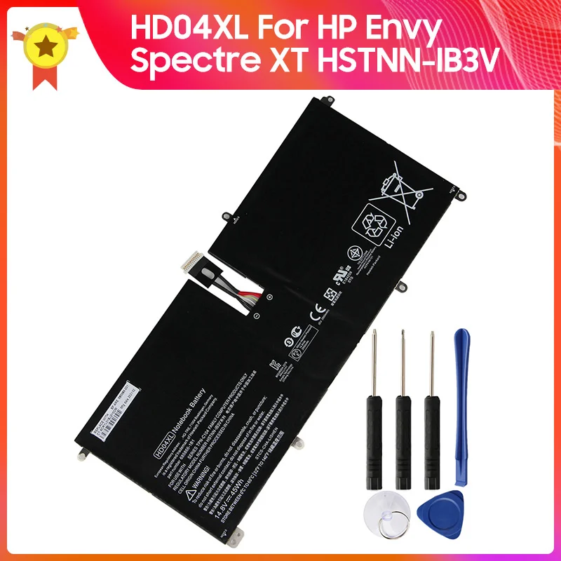 Сменный аккумулятор HD04XL для HP Envy Spectre XT HSTNN-IB3V 13-2120tu TPN-C104 13-2095ca 685989-001 45Wh