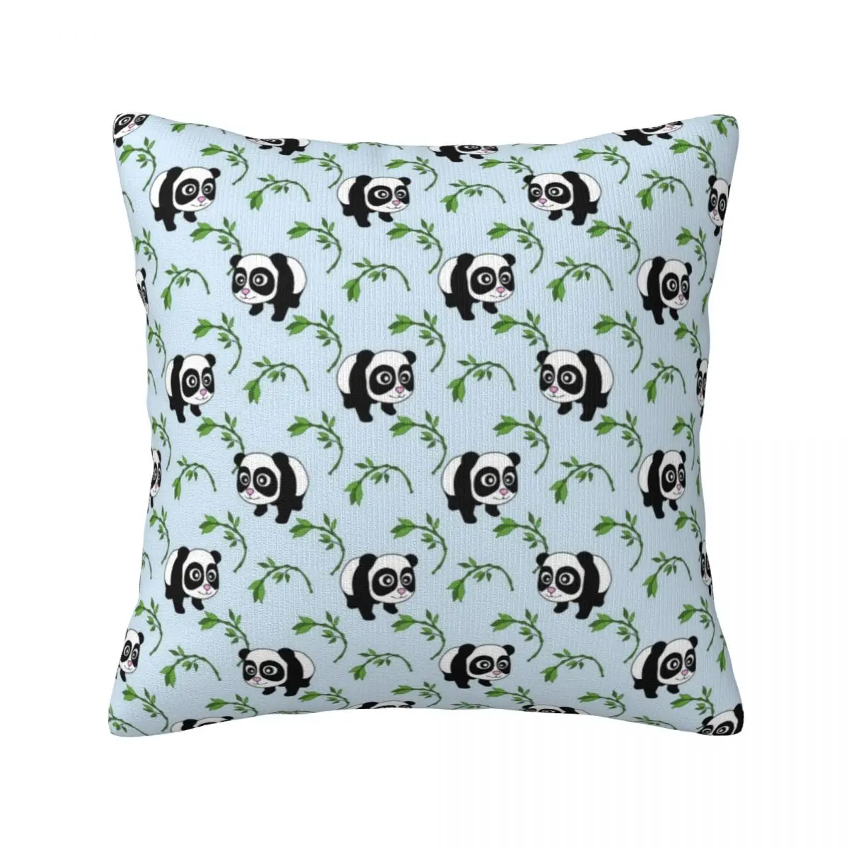 

Adorable Panda Pillow Case Cute Animal Print Spring Colored Pillowcase Polyester Sofa Zipper Cover