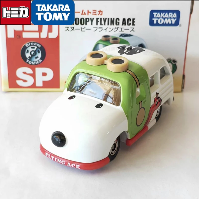 

TOMY Snoopy Ace Pilot Special Edition Commemorative Edition Snoopy 70th Anniversary School Bus Couple Alloy Car Holiday Gift