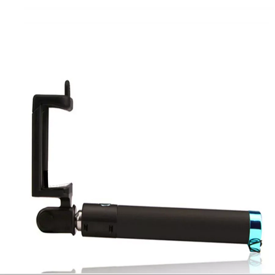 Non-slip Handle Portable Extendable Monopod Self-Pole Handheld Wired Selfie Stick 180 Degree Adjustable For iPhone Smartphone enlarge