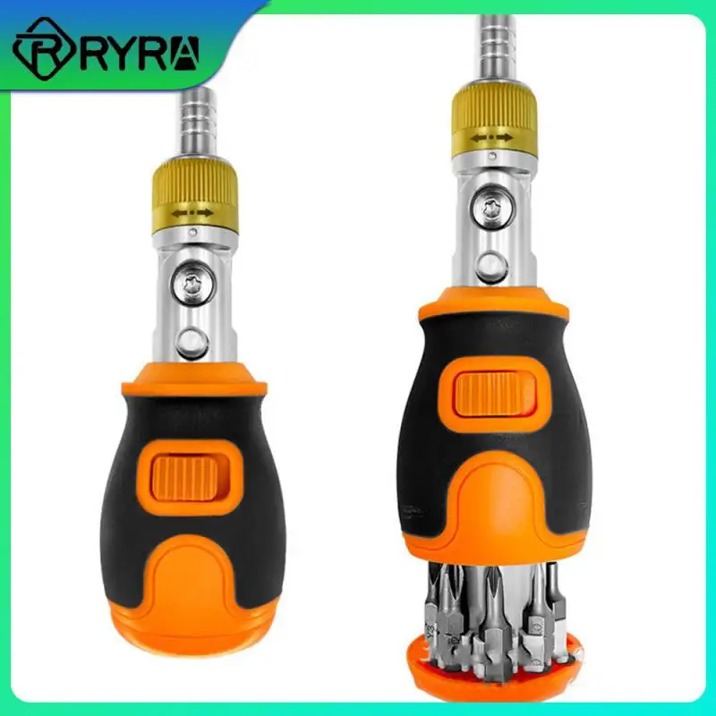 

Ratchet Corner Screwdriver One Word Chrome Vanadium Alloy Steel Screwdriver Combination Set 8 In 1 Multi-function Screw Drivers