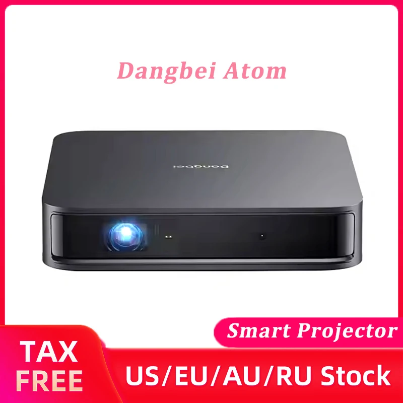 Dangbei Atom Support 3D Первый Google TV ™ Мини-лазерный проектор 1200 ISO люмен 1080P