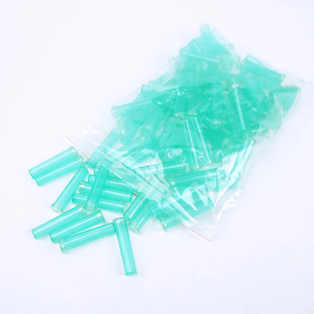 

Flower Vials Floral Water Tubes with Caps Clear Floral Tubes for Flower Arrangements Transparent Decoration 100PCS Sky Blue 7.