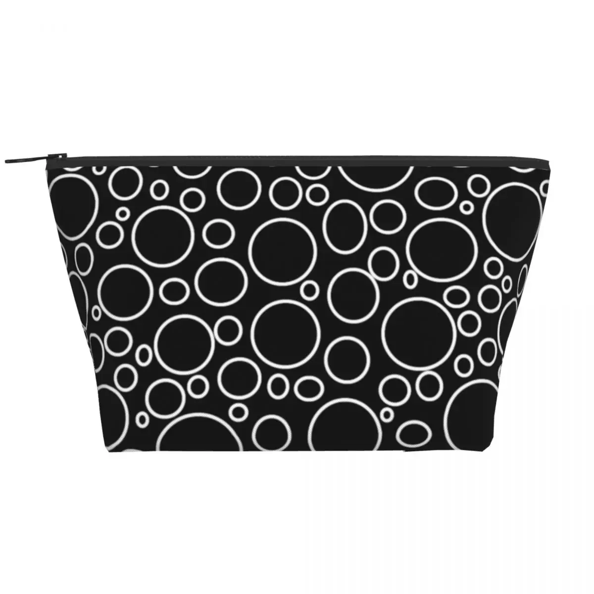 

Многофункциональные косметички в стиле ретро для женщин, органайзеры для хранения пузырьков и принтов кругов на молнии, косметичка для пут...