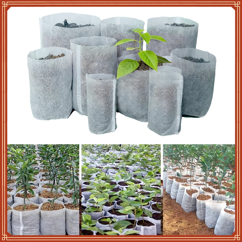 

Different Sizes Biodegradable Non-woven Seedling Pots Eco-Friendly Planting Bags Nursery Bag Plant Grow Bags for garden