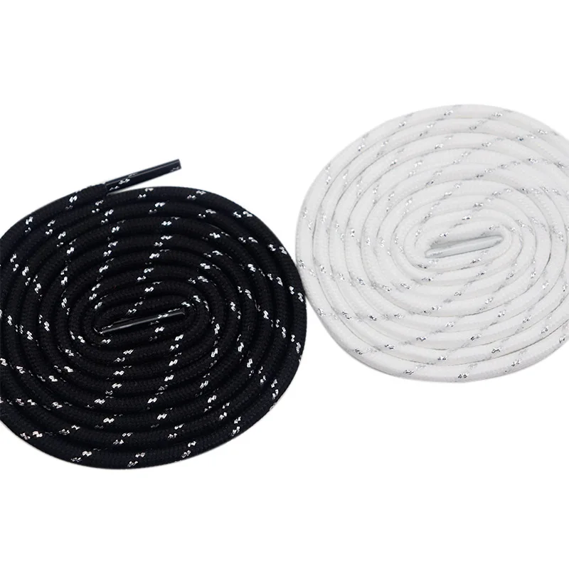 

Coolstring Shoe Accessory 4.5MM Polyester Round Type Tapes 120-180CM Length Selectale Good Quality Black/White String Wholesale