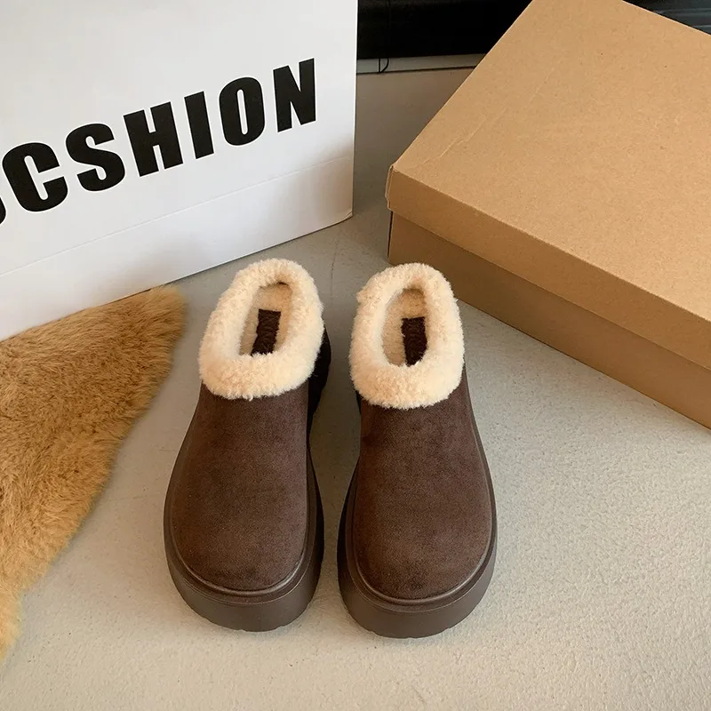 Женские теплые хлопковые тапочки Musil модные вращающиеся с закрытым носком