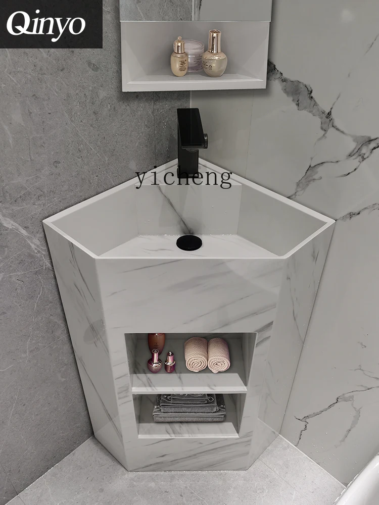 Умывальник ZC с каменной пластиной вертикальная умывальник треугольным