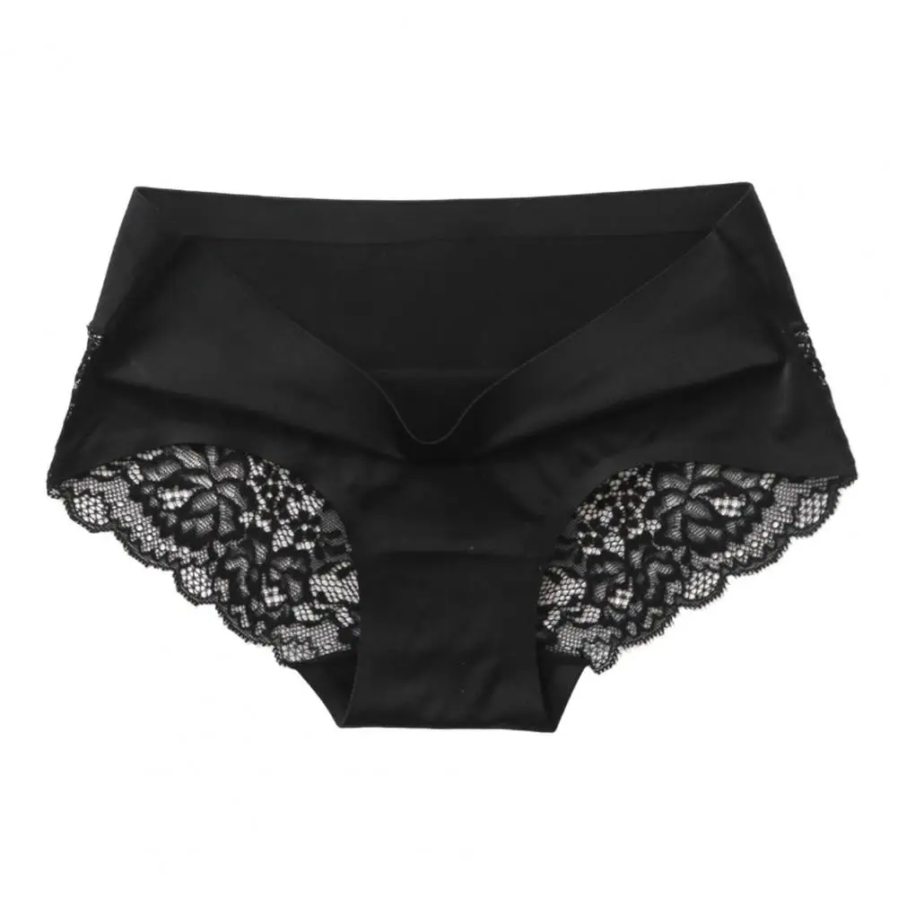 

Trendy Women Briefs Solid Color Quick Dry Women Panties No Constraint Seamless Women Underpants