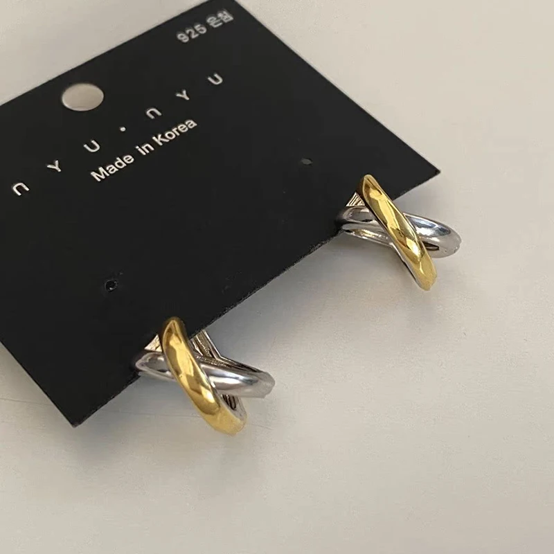 Металлические серьги-кольца