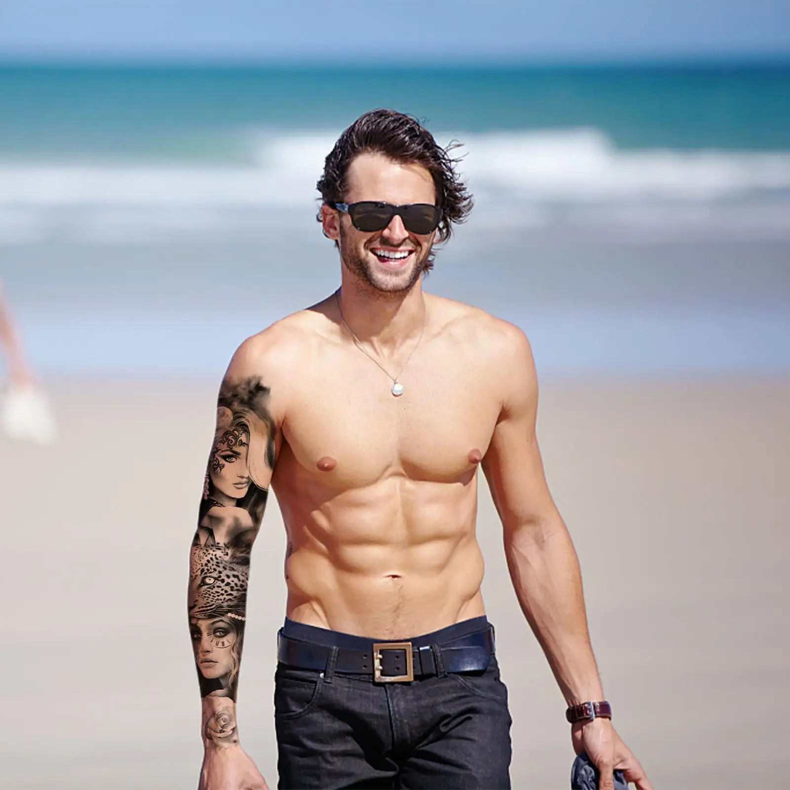 

70pcs Waterproof Temporary Tattoo Sticker Tattoos Lip Print Women Men Sleeve Arm Body Tatoo Fake Art Flowers J1a5