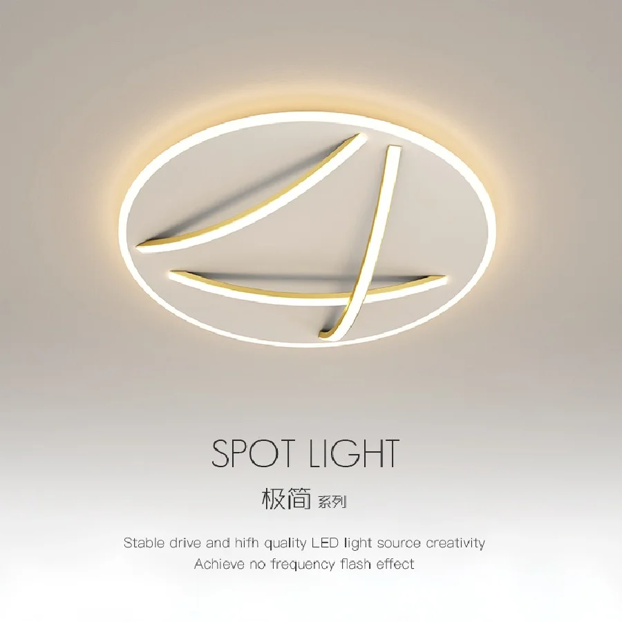 

Simple Modern LED Ceiling Light Dining Living Room Surface Mount Panel Lamp Study Bedroom Home Deco Creative Lighting Fixtures