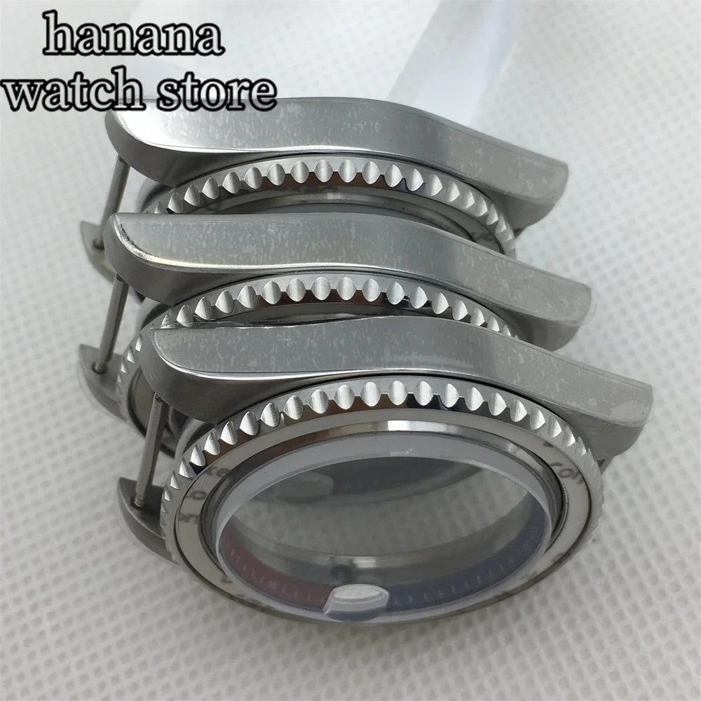 Кольцо BLIGER 40 мм серебристое Φ 120 с сапфировым стеклом черное синее белое зеленое