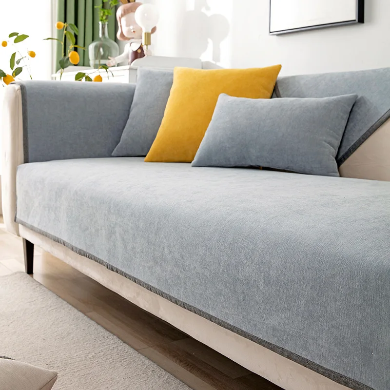 

Толстый синельный шезлонг-коврик для дивана всесезонный Универсальный диван-полотенце нескользящий чехол для дивана для гостиной разные размеры