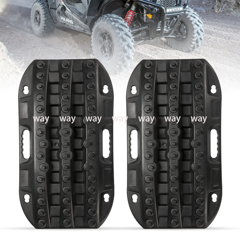 Super-tough Nylon 58cm Car Recovery Traction Boards Emergency Mini-size Tracks Traction Mat for Off-Road Sand Mud Snow Rescue