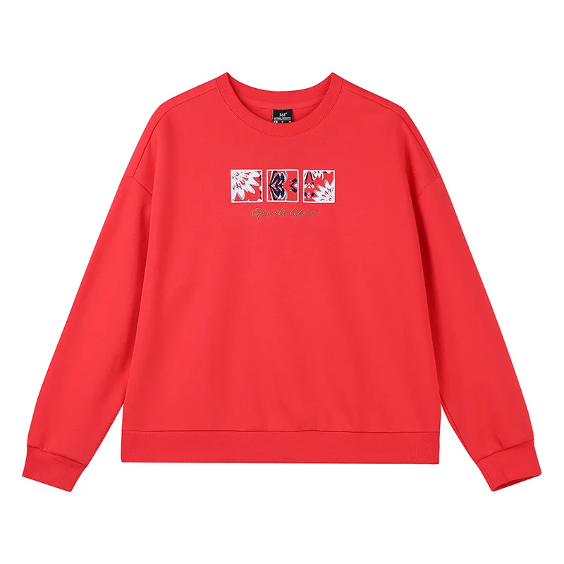 

361 sports sweater women's 2022 autumn new pullover sweater loose casual top