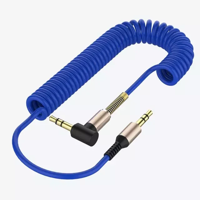 

Audio Cable 3.5 Jack Male to Male Aux Cable Headphone cable Speaker For iphone devices Spring Audio cord for Car