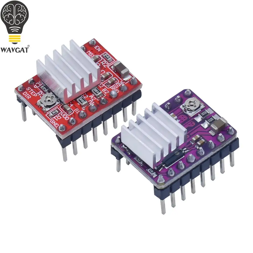 Запчасти для 3D-принтера StepStick DRV8825 A4988 драйвер шагового двигателя с радиатором Reprap