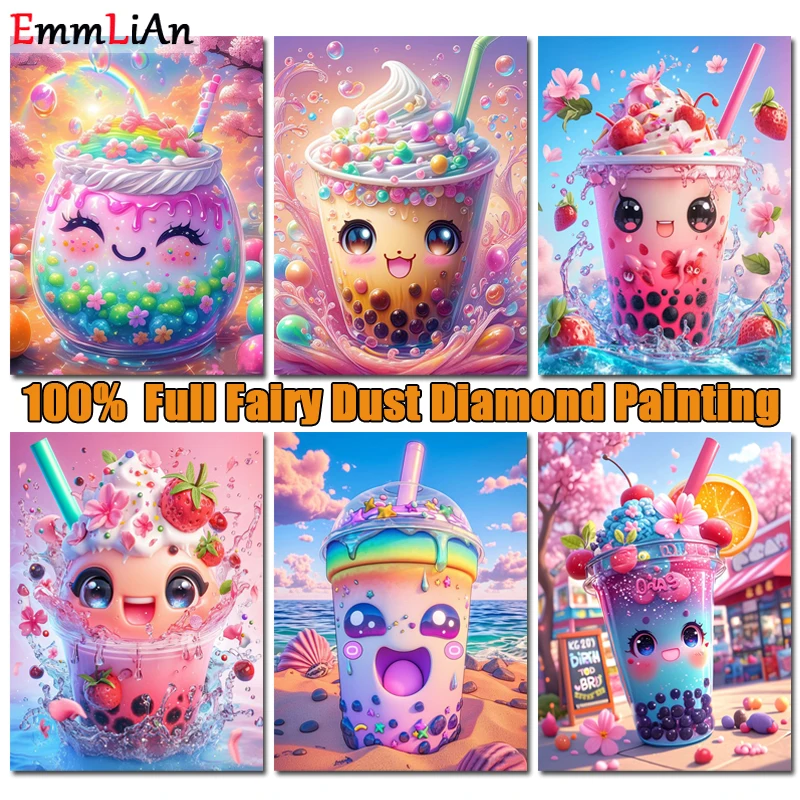 Алмазная живопись &quotЦветные напитки&quot ЭмЛиАн