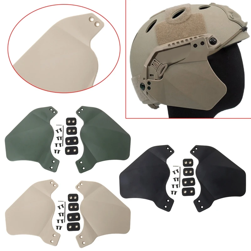 

1 Pair Helmet Guard Tackle Outdoor Hunting Protective Safety Side Cover