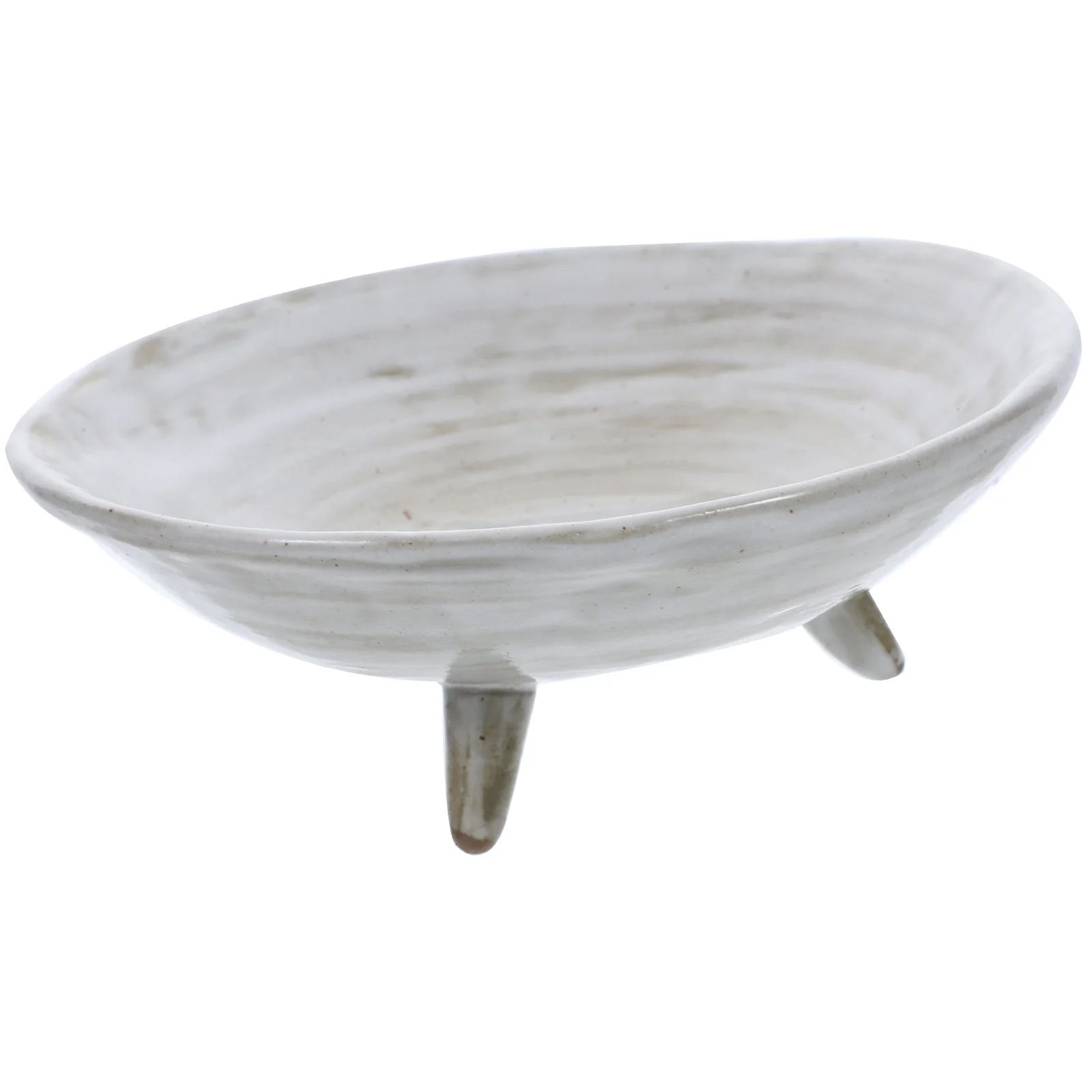 

Ceramic 3-leg Fruit Serving Tray Ceramic Footed Fruit Appetizer Plate