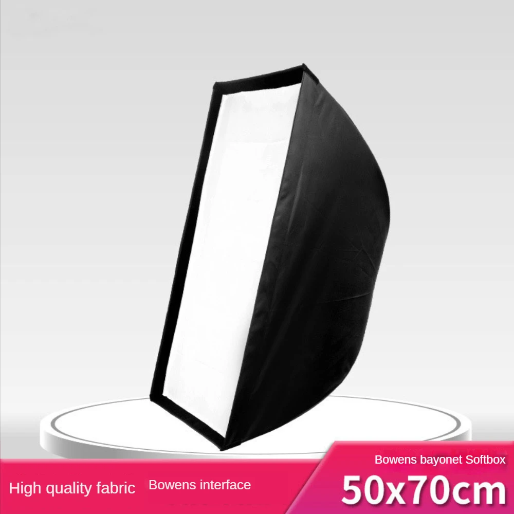 Fill Light Softbox 50 * 70cm Metal Chuck Softbox Luminaire Chopsticks Container Studio Static Photo Lamp Shade  Abajures