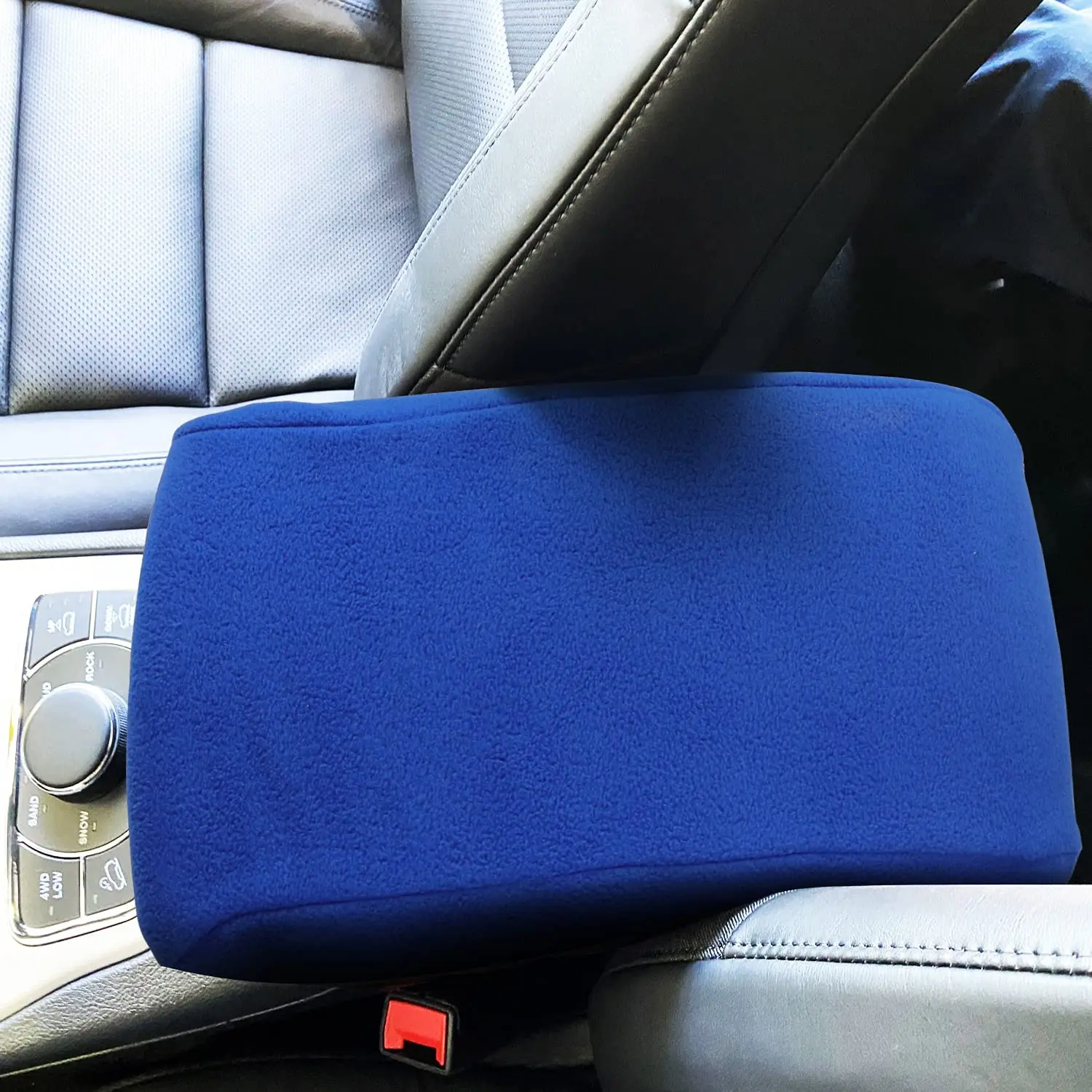 

Подлокотник центральной консоли Bolaxin, мягкая защитная накладка, чехол для подушки, совместим с 2011-2021 Jeep Grand Cherokee-синий