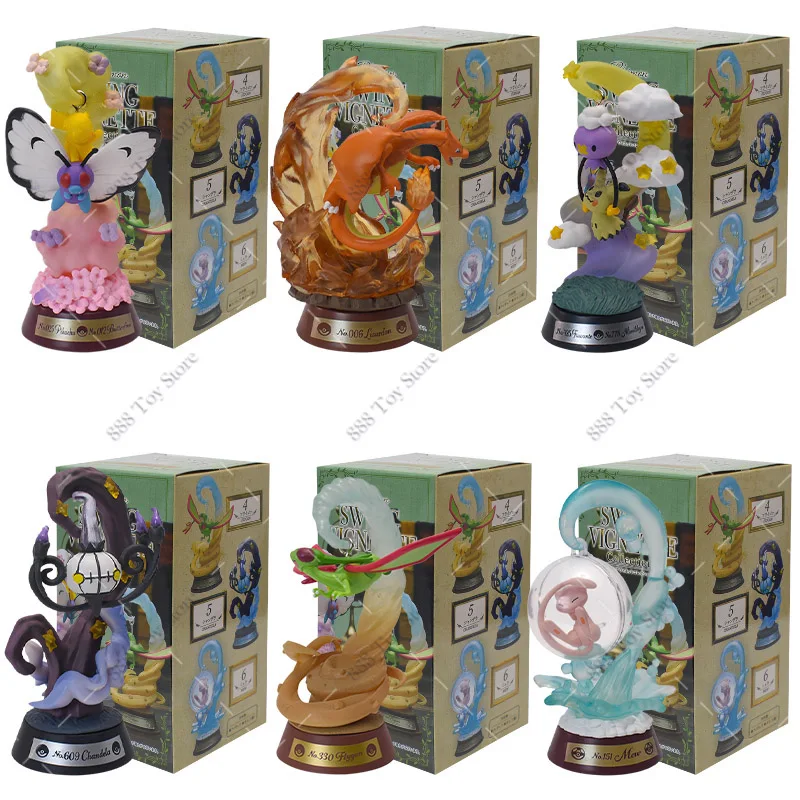 Charizard Mew Flygon Cute Girls Boys Birthday Gift Action Model Mimikyu Butterfree Collectible Children Toys