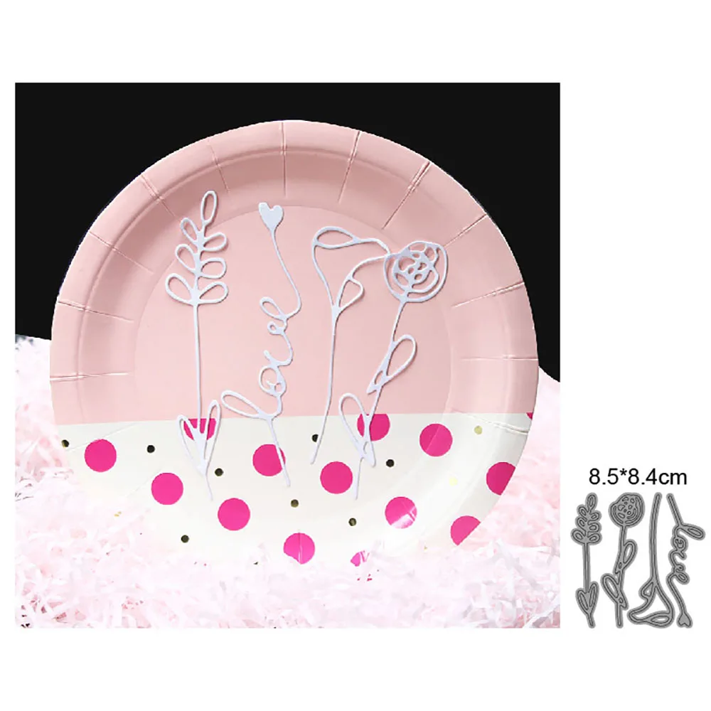

4pcs/set Leaves Flowers New Arrival 2022 Metal Cutting Dies Decoration DIY Scrapbooking Paper Craft Punch Stencils Embossing