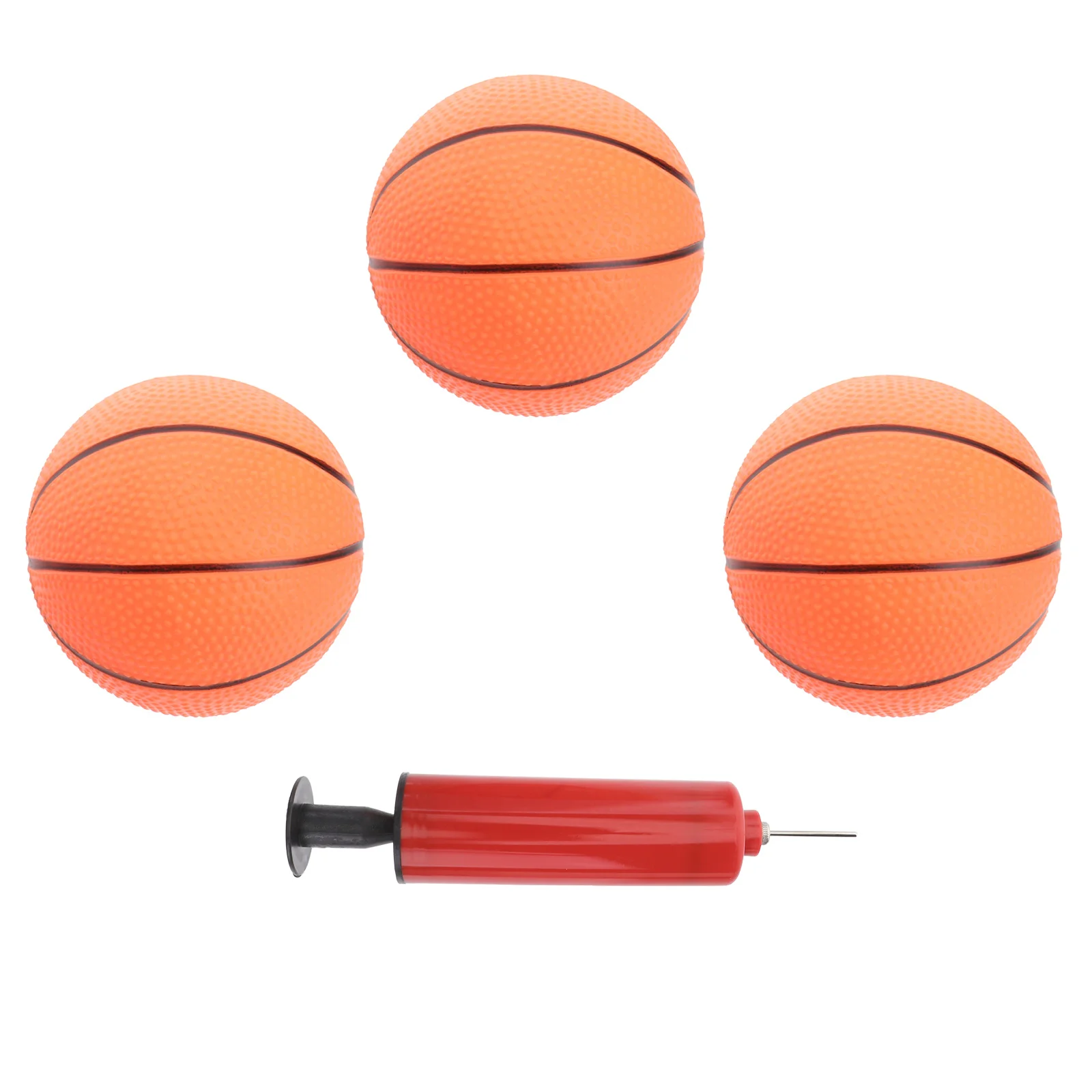 

Basketball, 3 of 4inch Rubber Basketball Set Basketball With Pump for Swimming Pools, Indoor and Outdoor, Parties