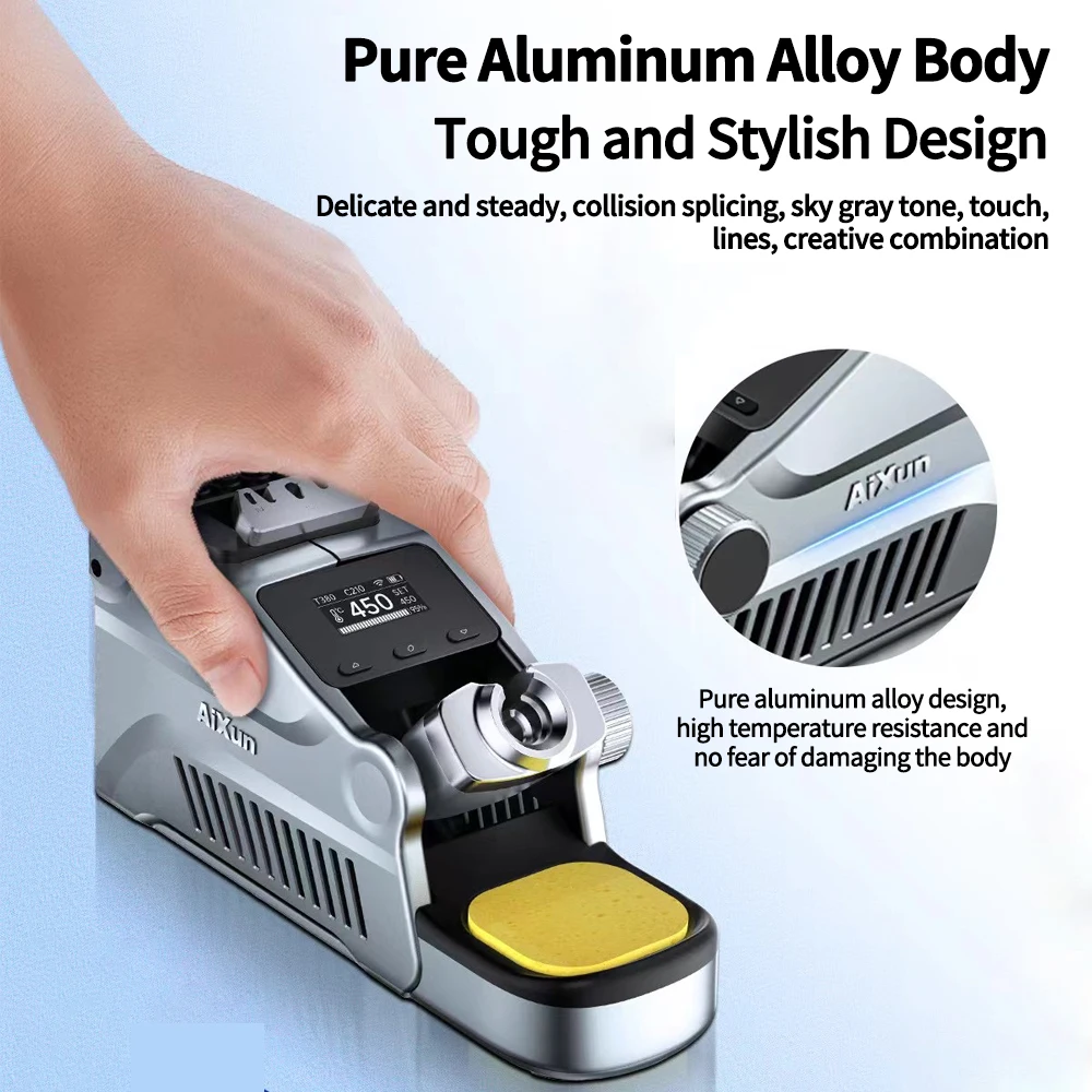 Паяльная станция AiXun T380 портативная умная паяльная с Bluetooth для ремонта